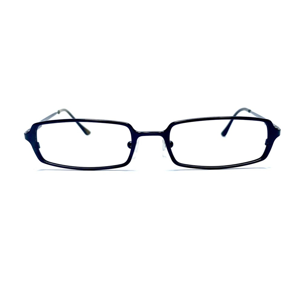 Versace Versus VTG Black Metal Rectangular Eyeglasses MOD 1011 1009-S 50 18 135